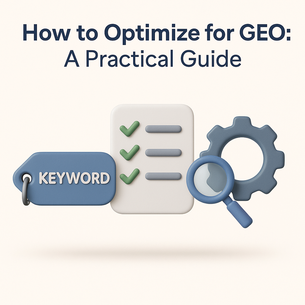 How to Optimize for GEO